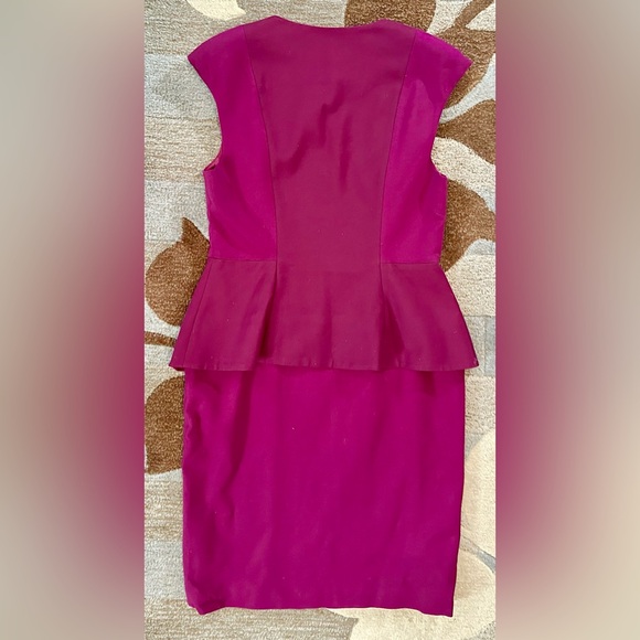 Ted Baker London Jamthun Full Zip Front Peplum Dress ZB6 - Picture 7 of 9